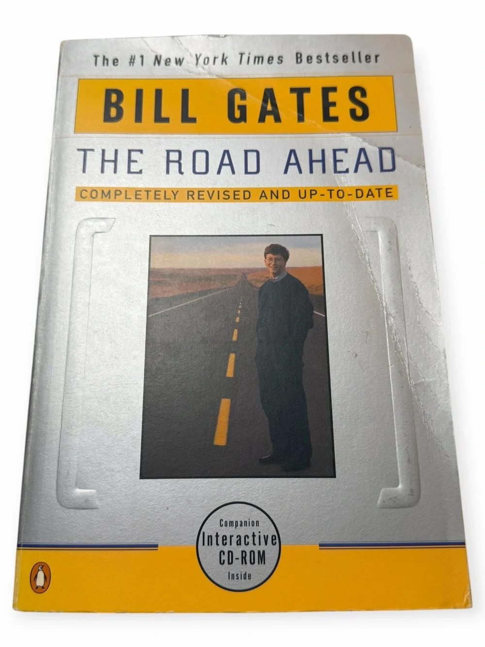 Bill Gates The Road Ahead Revised Book w/ Interactive CD-ROM Penguin 1996